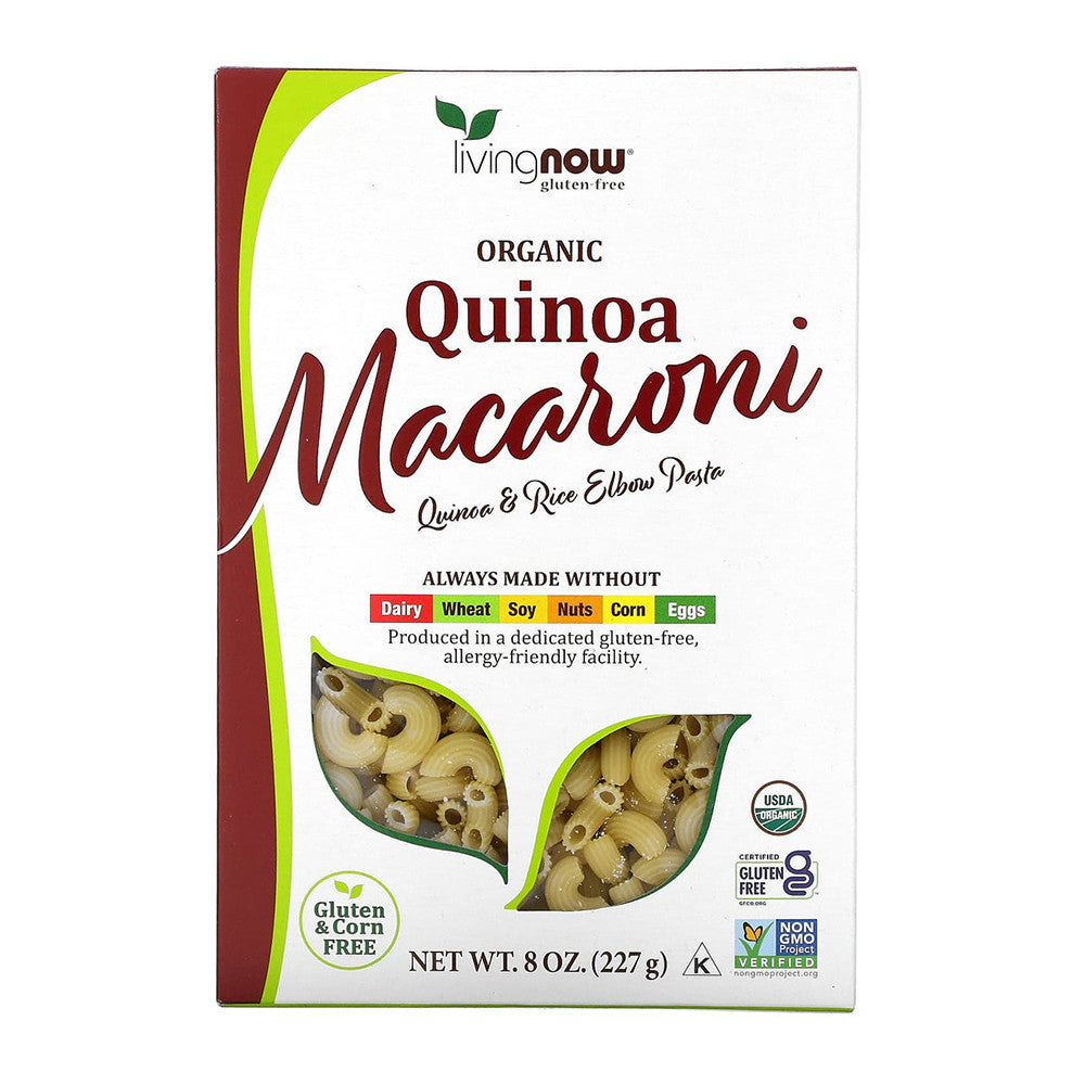 Now Foods Organic Quinoa Macaroni Pasta, 8 Oz